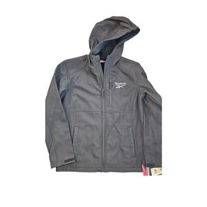 NWT Reebok Boys Black size‎ 10/12 lightweight polyester jacket NEW